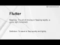 Flutter Meaning