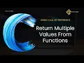 C33 Return Multiple Values from Functions in C