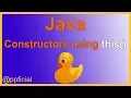 Constructors using THIS to Call Other Constructors - Java Tutorials be Example