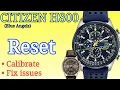 Citizen Eco-Drive H800 H804 RESET Calibrate and Zero Positioning