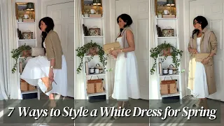 7 ways to style a white dress for spring
