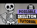 DIY Moving Skeleton Halloween Decoration for Kids