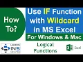 How to use Wildcard with If Function in Microsoft Excel Learn in 5 Minutes