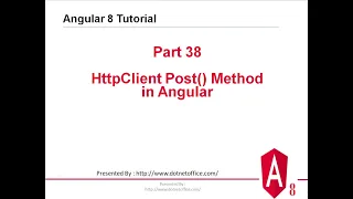 Part-38 HttpClient Post Method in Angular Angular 8 Tutorials