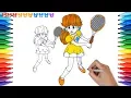 How to Draw Super Mario Tennis Daisy Drawing Coloring Pages s for Kids