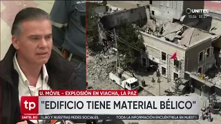 El Gobierno informa la situación de Viacha tras las dos explosiones en un cuartel militar