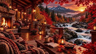 Cozy Autumn Cabin 🍂 Jazz & Fireplace Ambience | Relax, Study, Work & Sleep #5