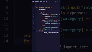 Expense tracker app in 30sec using Python python projects for beginners