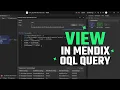 Mendix View Entities with Example View in Mendix