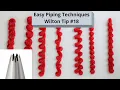 7 Easy Piping Techniques Using Only One Tip Wilton Tip Beginners Buttercream Piping