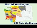 American State Washington Map USA State Washington Map