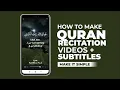 Download Lagu How to Make Quran Recitation Videos with Subtitles - Easy Tutorial for YouTube and TikTok MP3