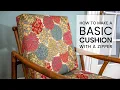 How to Make a Basic Cushion 1 Piece Box Cushion 30 Minute Cushion