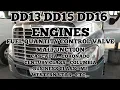 Freightliner Cascadia DD13 DD15 DD16 fuel quantity control valve malfunction noise unstable pressure