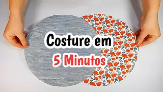 COMO FAZER UMA BOLSINHA DE RETALHOS EM 5 MINUTOS | SAQUINHO ORGANIZADOR DE RETALHO