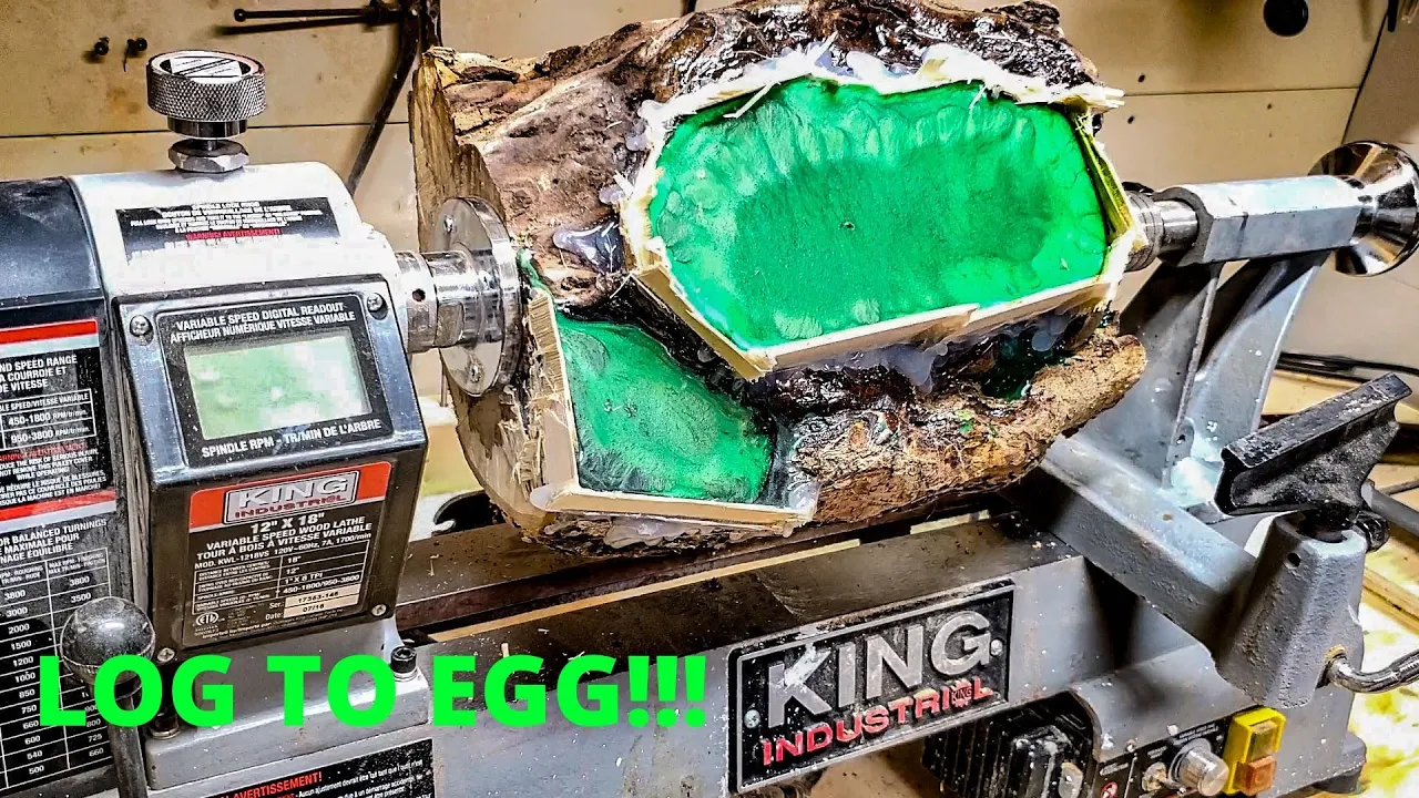 Wood turning - A dragon egg inside a dragon egg!??!