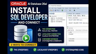 How to Install Oracle SQL Developer on Windows 3 Ways to Connect