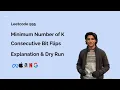 Minimum Number of K Consecutive Bit Flips - Leetcode 995
