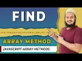 Find Array Method Find method in JavaScript Array Methods in Javascript Hindi 2022