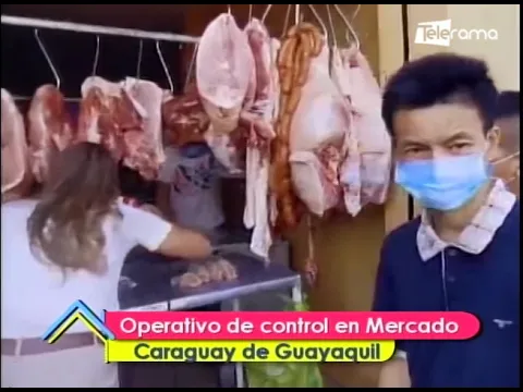 Operativo de control en mercado Caraguay de Guayaquil