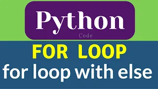 for loop with else python for loop