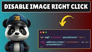 How to Disable Right Click on Image in Javascript