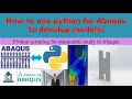 An example to use Python for Parametric study in Abaqus