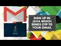 Sign up using OTP in java