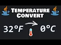 Code a Java temperature converter in 7 minutes