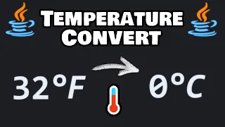 Code a Java temperature converter in 7 minutes