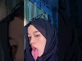deraanjela julur lidah #tiktok #tiktokvideo #jilbab
