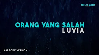 luvia orang yang salah karaoke version 