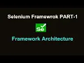 Selenium Framework from Scratch Part 1 DataDriven and POM Framework Architecture
