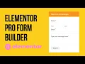 How to Create Form in Elementor Pro without Form Builder 2022 WordPress Tutorial 2022
