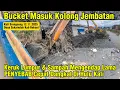 Lagu Mantap Bucket Excavator Masuk Kolong Jembatan ‼️ Keruk Lumpur \u0026 Sampah Yang Mengendap #dedimulyadi