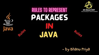 Rules in Representing Packages lec 10 Java Tutorial BhanuPriya