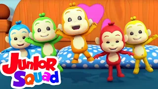 Download Lima monyet kecil | Kartun pendidikan anak | Junior Squad Indonesia | Bayi sajak | Prasekolah MP3