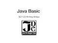 SE1-23 Writing Arrays