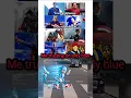 I love Blue and red superhero