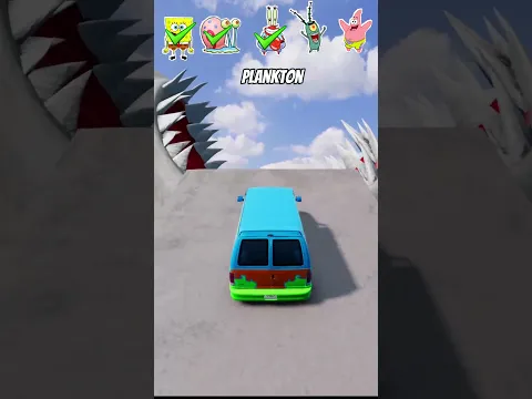 SpongeBob jump challenge with Gary,plabkton & pattrick #shorts