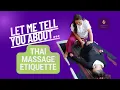 Thai massage etiquette