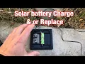 SOLAR LIGHT BATTERY CHARGE OR REPLACEMENT