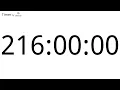 216 Hour Countup Timer