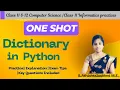 Python Revision Tour 2 Dictionary In Python Class 12 Class 11 Tamil