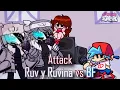Attack pero es Ruv y Ruvina vs BoyFriend | Friday Night Funkin