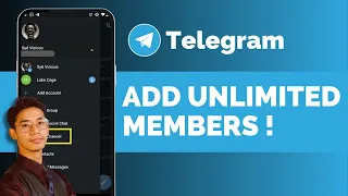 Telegram Group Me Unlimited Members Adding Tricks How To Add Unlimited Members In Telegram Group