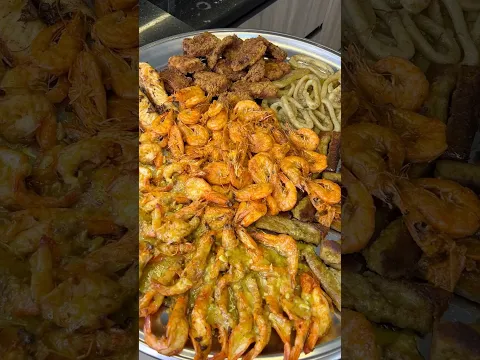 عزمت صحابي علي اكبر صينيه سي فود😍🦐