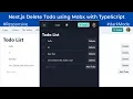 11 Delete Todo in Next js using Mobx with TypeScript Easy State Management