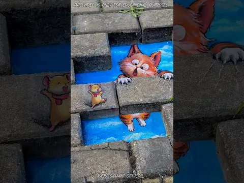 I Turned a Dangerous Pothole Into a Magical Sky City! 😱☁️🐱 | Creative Road Art