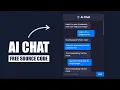 AI Chat UI Clone Using HTML CSS JavaScript